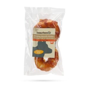 Beeztees Culinair Kauwring met Kip - 7,5cm - 2st