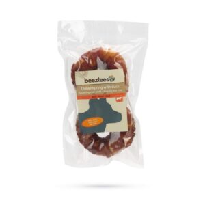 Beeztees Culinair Kauwring met Eend - 7,5cm - 2st