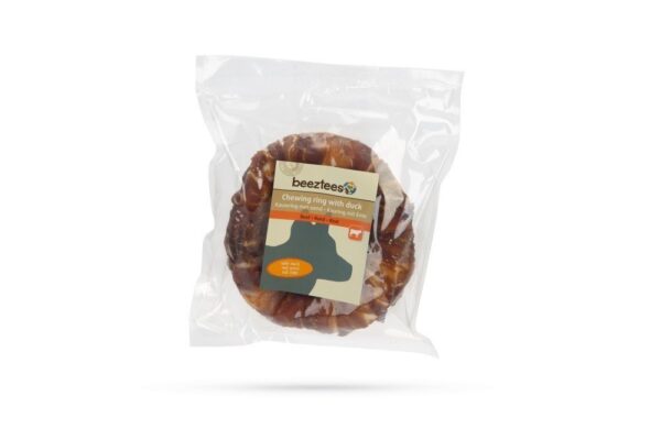 Beeztees Culinair Kauwring met Eend - 12,5cm