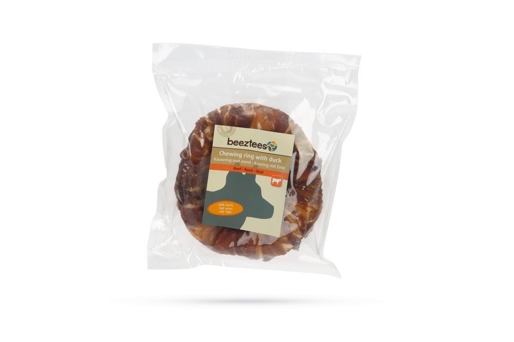 Beeztees Culinair Kauwring met Eend - 12,5cm