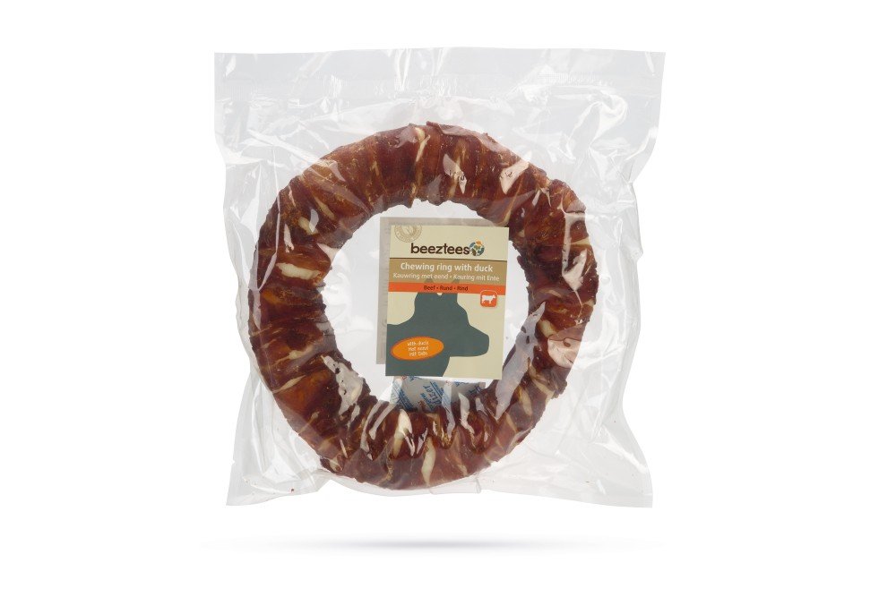 Beeztees Culinair Kauwring met Eend - 19cm