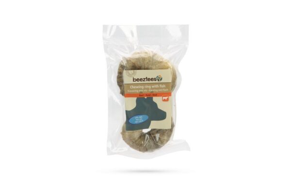 Beeztees Culinair Kauwring met Vis - 7,5cm - 2st