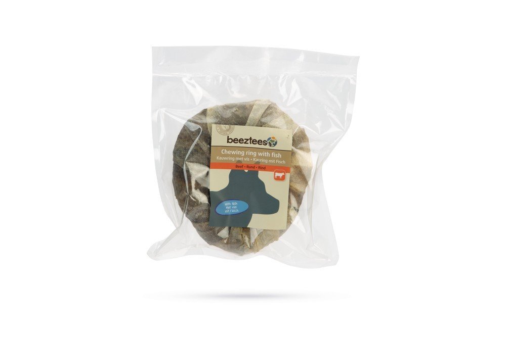 Beeztees Culinair Kauwring met Vis - 12,5cm